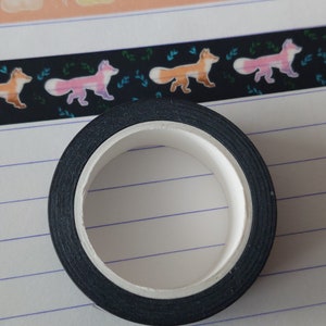 Ruban Washi avec des renards