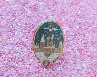 Glitter Enamel pin Harry Inspired