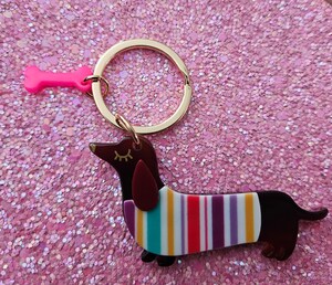 Porte-clés En Forme De Teckel Mignon - Accessoire Original Pour Amoureux Des Chiens, Matériau Durable, Pour Sac à Dos Ou Trousseau