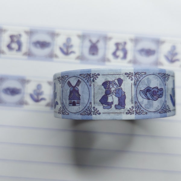 Washi tape Holland Delft blue