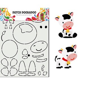 Dutch Doobadoo 470.713.859 - Card Art Built up Cow