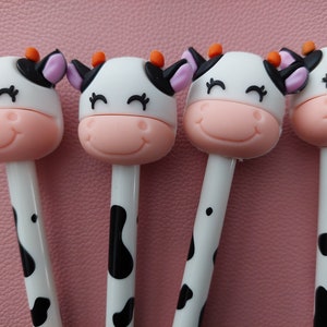 Pen met koeienkop - Koeien pen - Koeienvlekken pen - fineliner