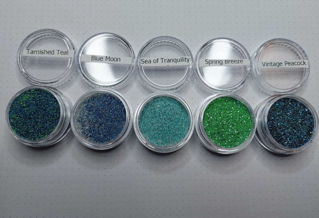 Embossing Powder Glitter Effect Powder Heat Tool Powder Blue Etsy