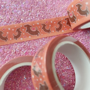 Washi tape teckel 15mm x 10 meter