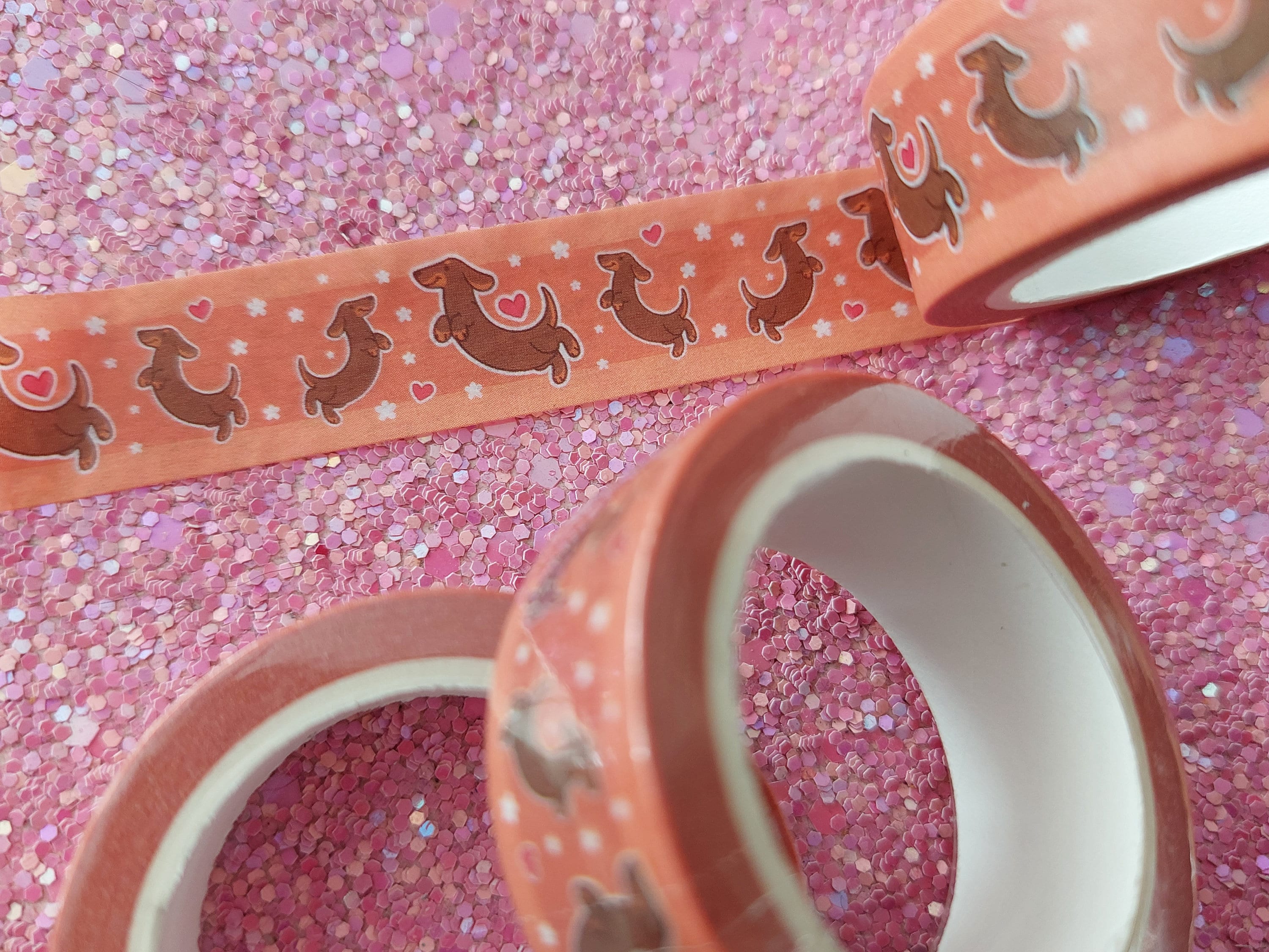 Washi tape dachshund 15mm x 10 meters