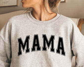 Mama Varsity Svg PNG/DIGITAL FILE/Mom life png/Jersey Font/Super mom/Mother&#39;s Day svg/Arched college Svg/Transparent Sublimation Design
