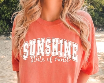 Sunshine State of Mind SVG PNG: Beachy Varsity Font (Digital File)