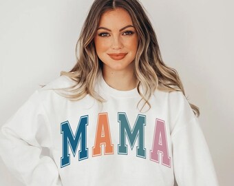 Mama Varsity SVG PNG: Mom Life, Super Mom Design (Digital File)