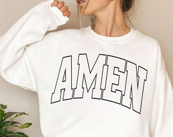 Amen Varsity SVG PNG: Christian Shirt Design (Digital File)