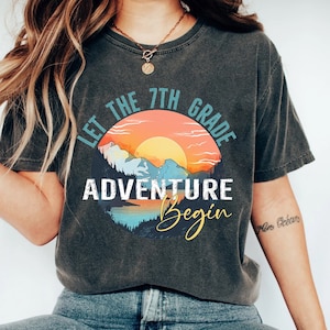 7th Grade Adventure PNG: Back to School Teacher Design (Digital Download)