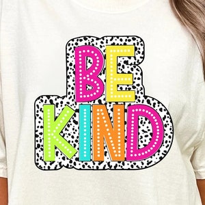 Seja gentil Dálmata png/Letras da moda/Pontos Dalmation/Escolha a bondade png/Png inspirador/Você importa PNG