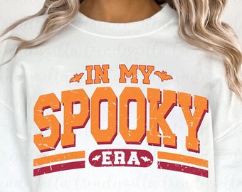 Spooky Season SVG PNG: Varsity Halloween Design (Digital File)