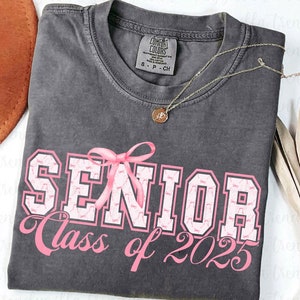 Senior Coquette Bow Pink 2025 png, Graduate 2025 png, Senior von 2025, High School Sublimation, Senior 2025 Grad, Girly Ästhetik