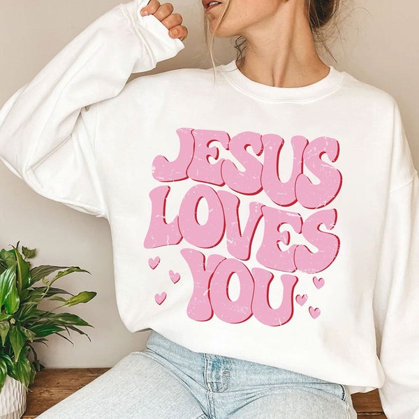 Jesus Loves You Groovy Svg+Png, Faith Svg Png, Religious Sublimation, Christian Shirt Design, Trendy Bible Verse Quote Svg, Valentine svg