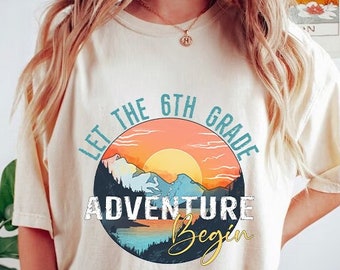 6th Grade Adventure PNG: Back to School Teacher Design (Digital Download)