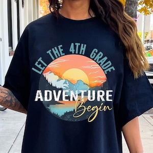 4th Grade Adventure PNG: Back to School Teacher Design (Digital Download)