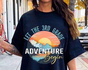 3rd Grade Adventure PNG: Back to School Teacher Design (Digital Download)