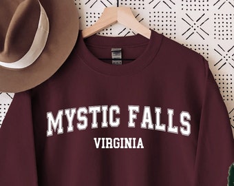 Mystic Falls Virginia PNG, DIGITAL DOWNLOAD, diaries vampire stalkers mystic, Transparent Sublimation Design Transfer