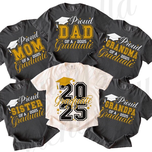 2025 Graduate SVG Bundle: Proud Family Designs (Digital Download)