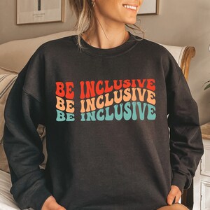 Seja Inclusivo PNG, DOWNLOAD Digital, Igualdade png, seja gentil png, espalhe amor, retrô, inclusão TDAH orgulho autismo feminista espalha bondade