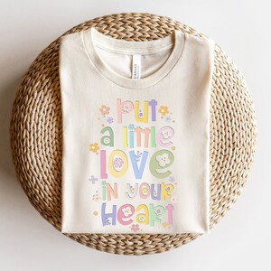 Put a Little Love in Your Heart PNG, Floral Sublimation, Equality, Be ...