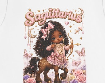 Sagittarius Centaur Girl Tee | Pink Butterfly Zodiac Astrology Shirt