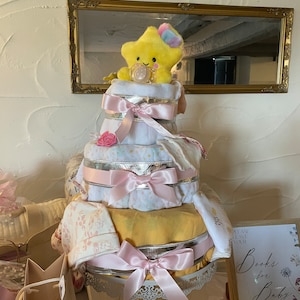 Baby Girl Nappy cake