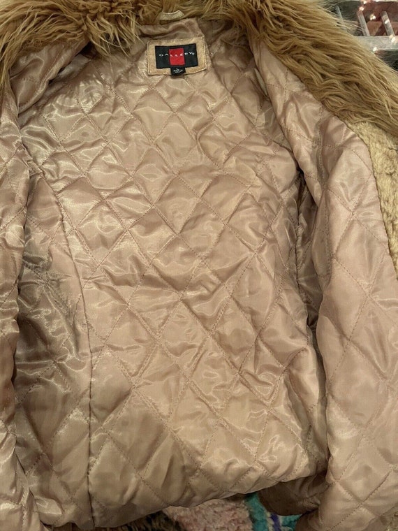 Vintage Penny Lane Afghan Style Suede Jacket Coat… - image 8