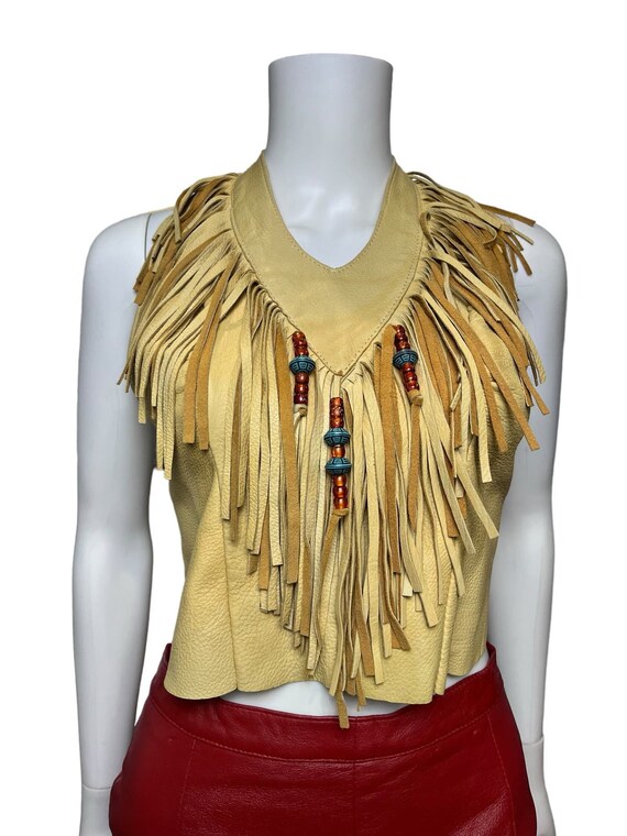 OOAK 1970s Deer Skin Halter