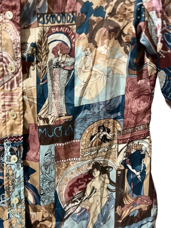 1970s Art nouveau poly shirt - image 6