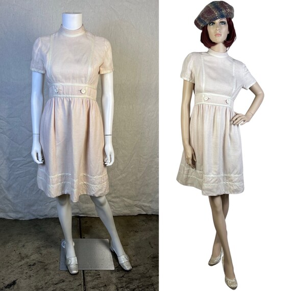 1960s Geoffrey Beene Mod Mini Dress - image 1