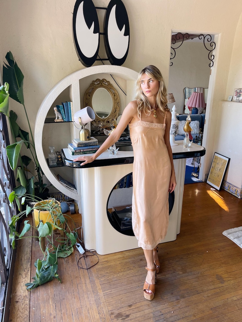 boho bridal peach silk dress maxi slip lingerie