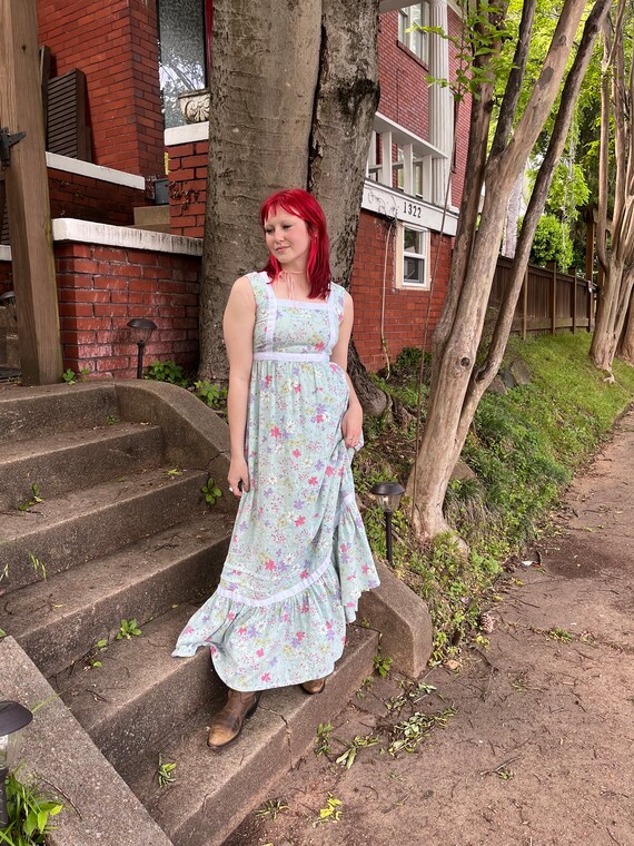 1960s Handmade Cotton Sundress, Free Shipping