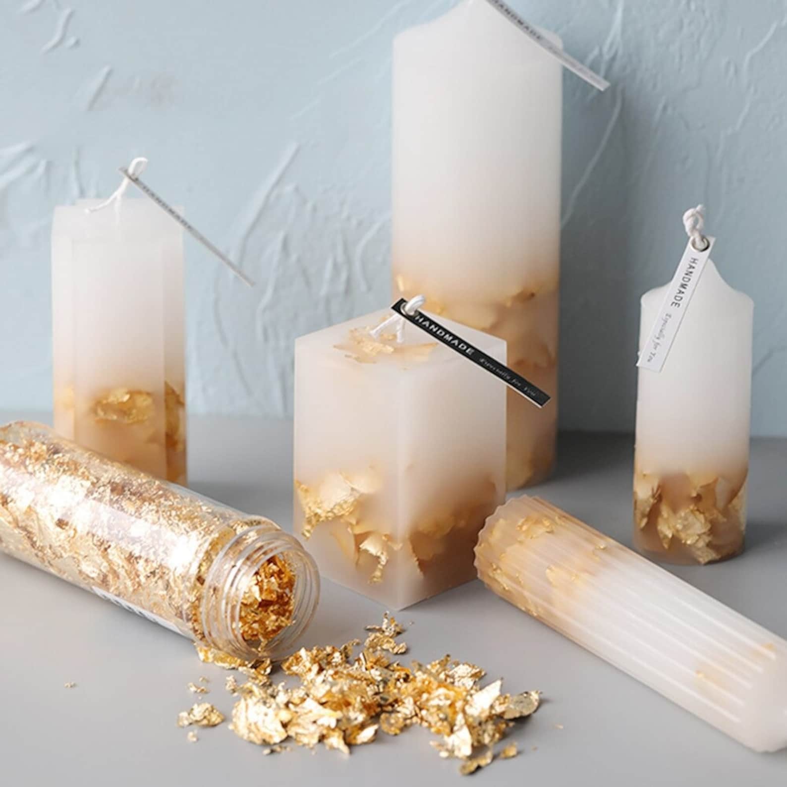 Candle Gold Foil INS Hot for Candle Molds Silicone Mold Etsy