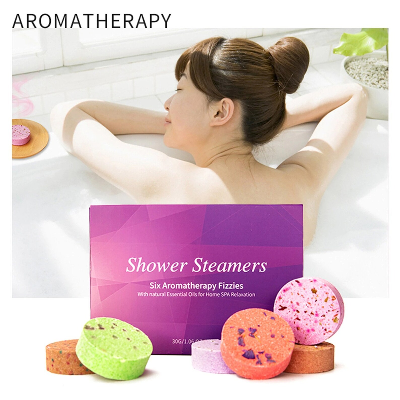 Shower Steamers 6 Pcs Shower Bombs Gift Set Bath Bombs Etsy