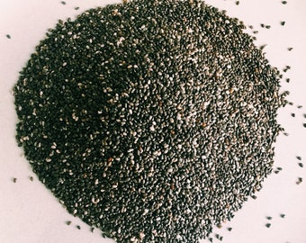 CHIA Seeds *Free Shipping!* Fresh & Organic Salvia hispanica Seeds, Purple Outdoor Flower Seeds Bulk | Chia Sprouting Seeds