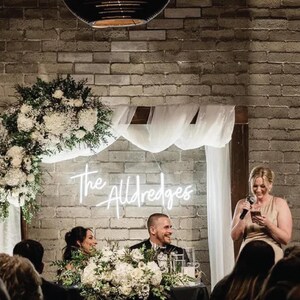 Insegna al neon per matrimonio, ordine immediato per insegna al neon personalizzata, insegna al neon personalizzata per ricevimento di nozze, sfondo, insegna al neon personalizzata per matrimonio