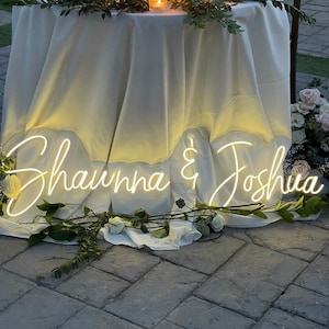 Nombre personalizado Letrero de neón / Letrero de neón / Letrero de luz LED de neón / Dormitorio de letrero de neón / Regalo de letrero de neón de boda personalizado / Cree sus propios letreros de neón LED