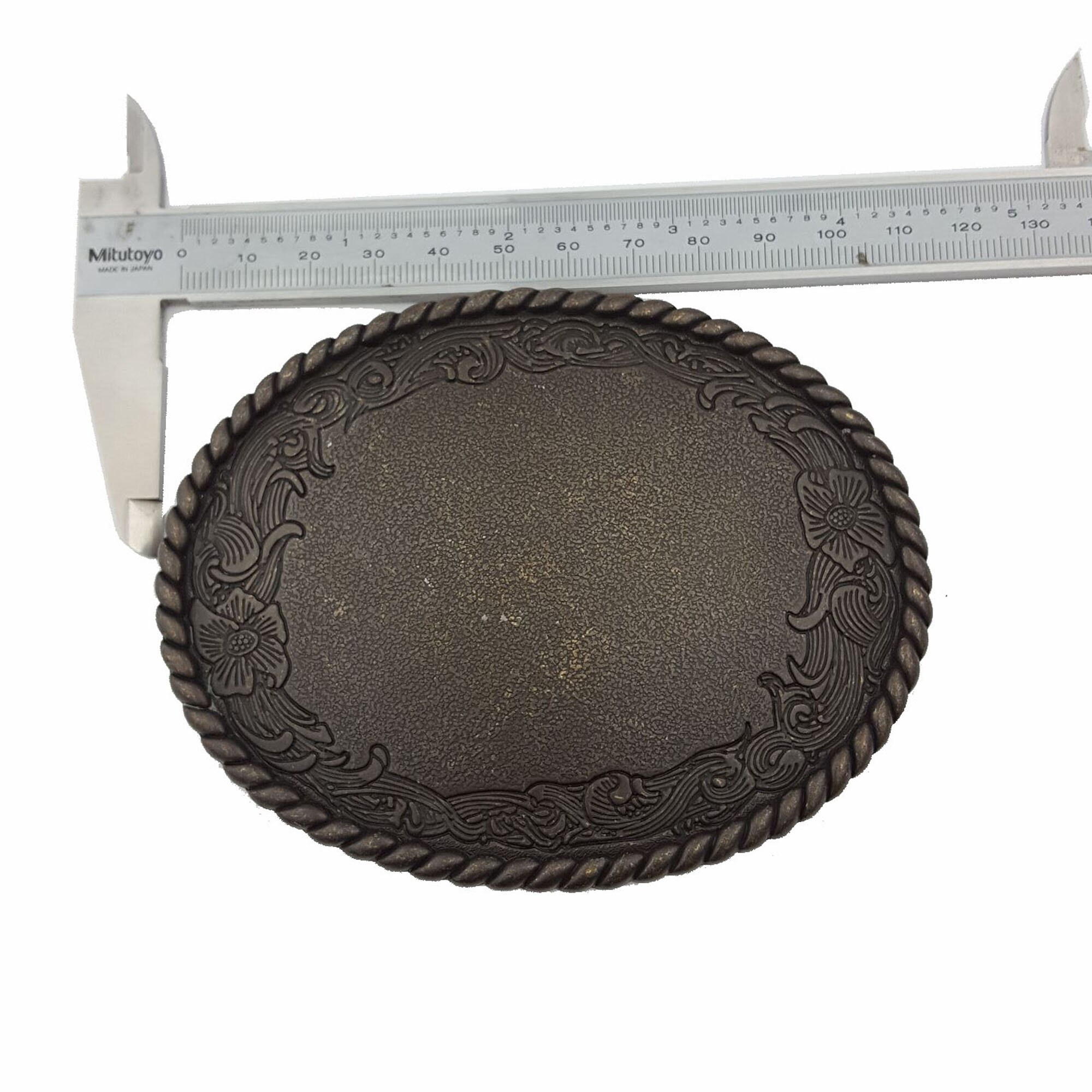 Vintage Western Oval Belt Buckle With Rope Edge Design Etsy