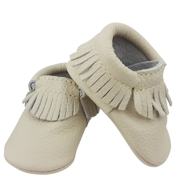 Soft Genuine Leather Baby Moccasins