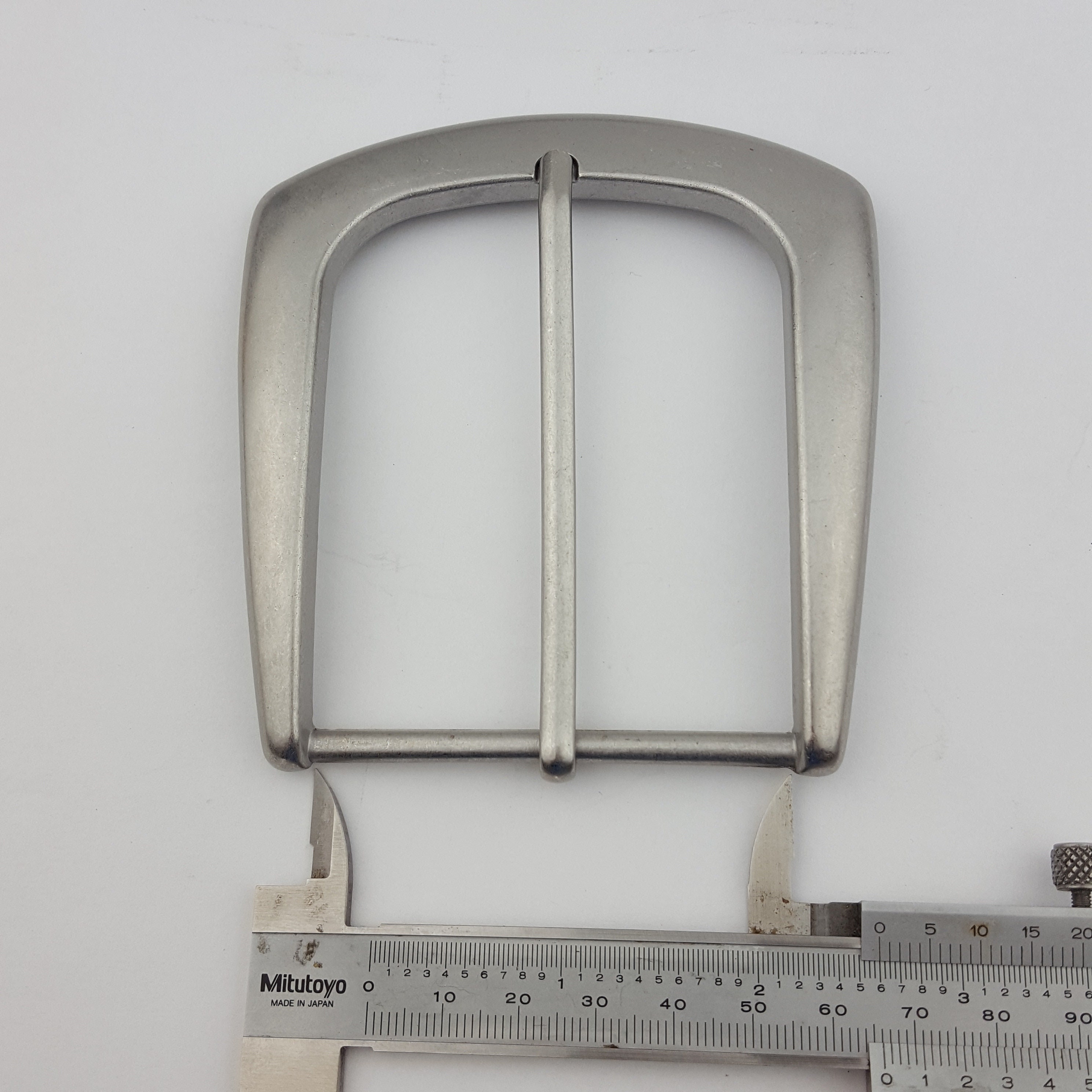 Metallic Loop Buckle Matte Silver Wide Buckle Loop and Tip Set - Etsy