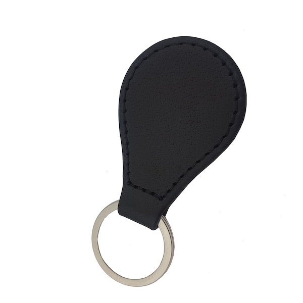 Genuine Black Leather Key Fob