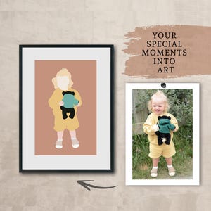Benutzerdefiniertes Porträt, benutzerdefiniertes Kinderporträt, Familienporträt, benutzerdefiniertes Kinderporträt vom Foto, Porträtdruck, Kinderillustration, digitale Zeichnung