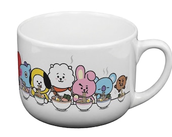 BT21 Ramyeon Mug | BTS Ramen Mug 25oz