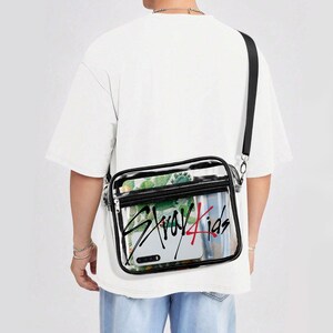 Stray Kids Clear Bag Stadium Bag Clear Crossbody Handbag with Adjustable Strap image 4