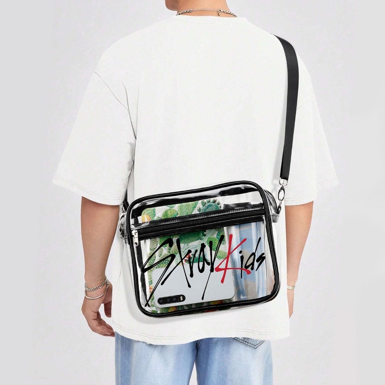 Stray Kids Clear Bag Stadium Bag Clear Crossbody Handbag with Adjustable Strap image 4