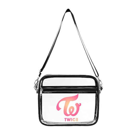 Twice Clear Bag Stadium Bag Clear Crossbody Handbag With