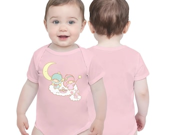 Little Twin Stars Baby Short-Sleeve Bodysuit