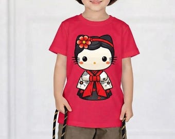 Hanbok Kitty Kid's T-shirt