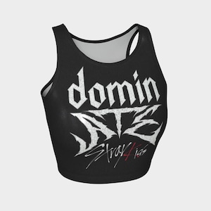 Stray Kids Tank Top Glitter Stray Kids Crop Top Glitter DominATE Cropped Tank Top Domin ATE Shirt Stray Kids Concert Tour